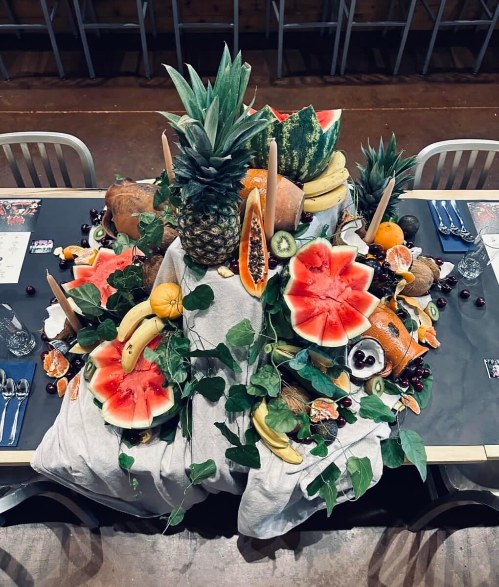 Frida kaho inspired center piece for ice cream social