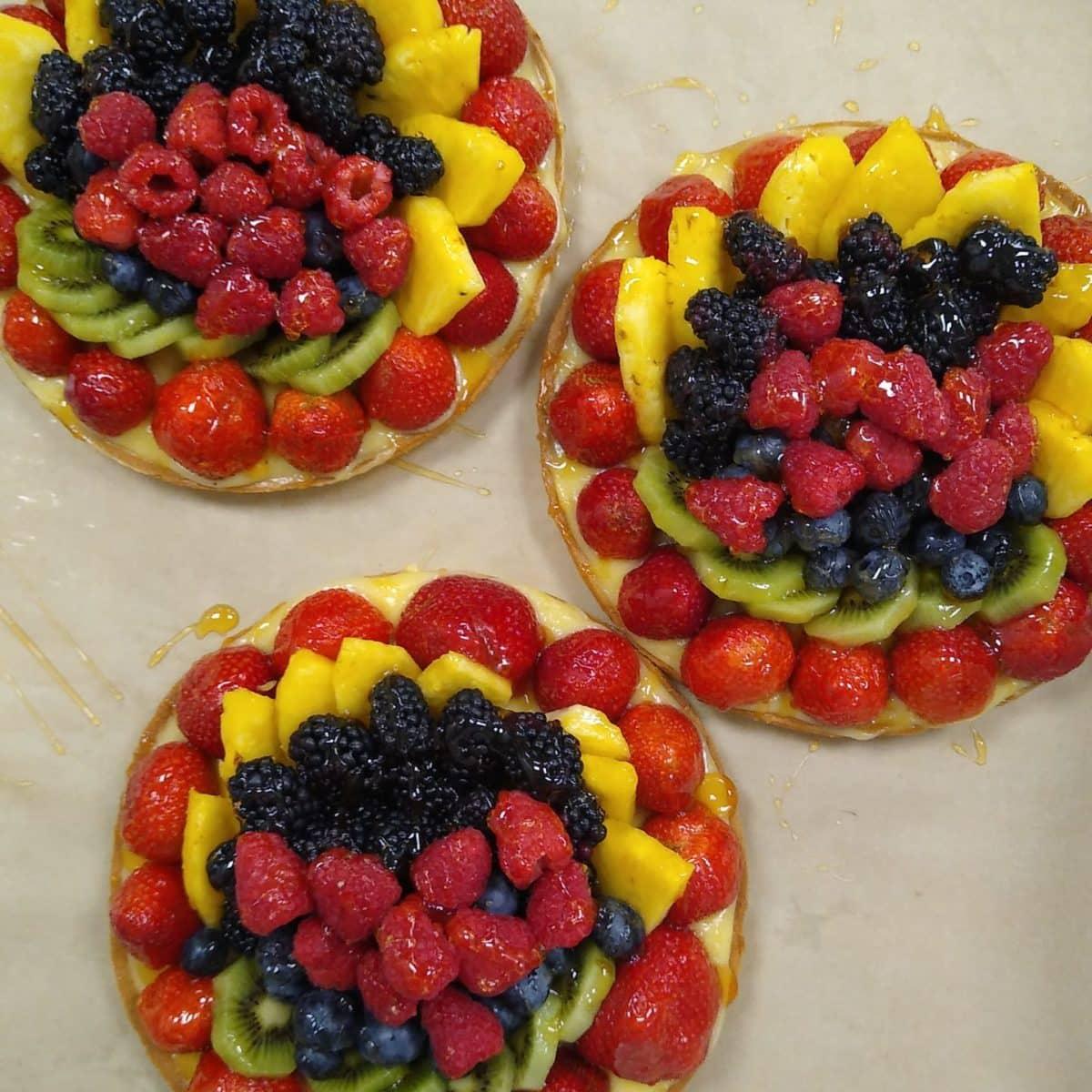 Assorted fruit tarts from Whole Foods